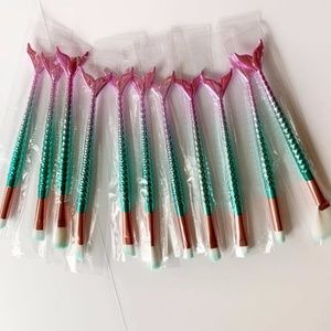10pc makeup brush set
